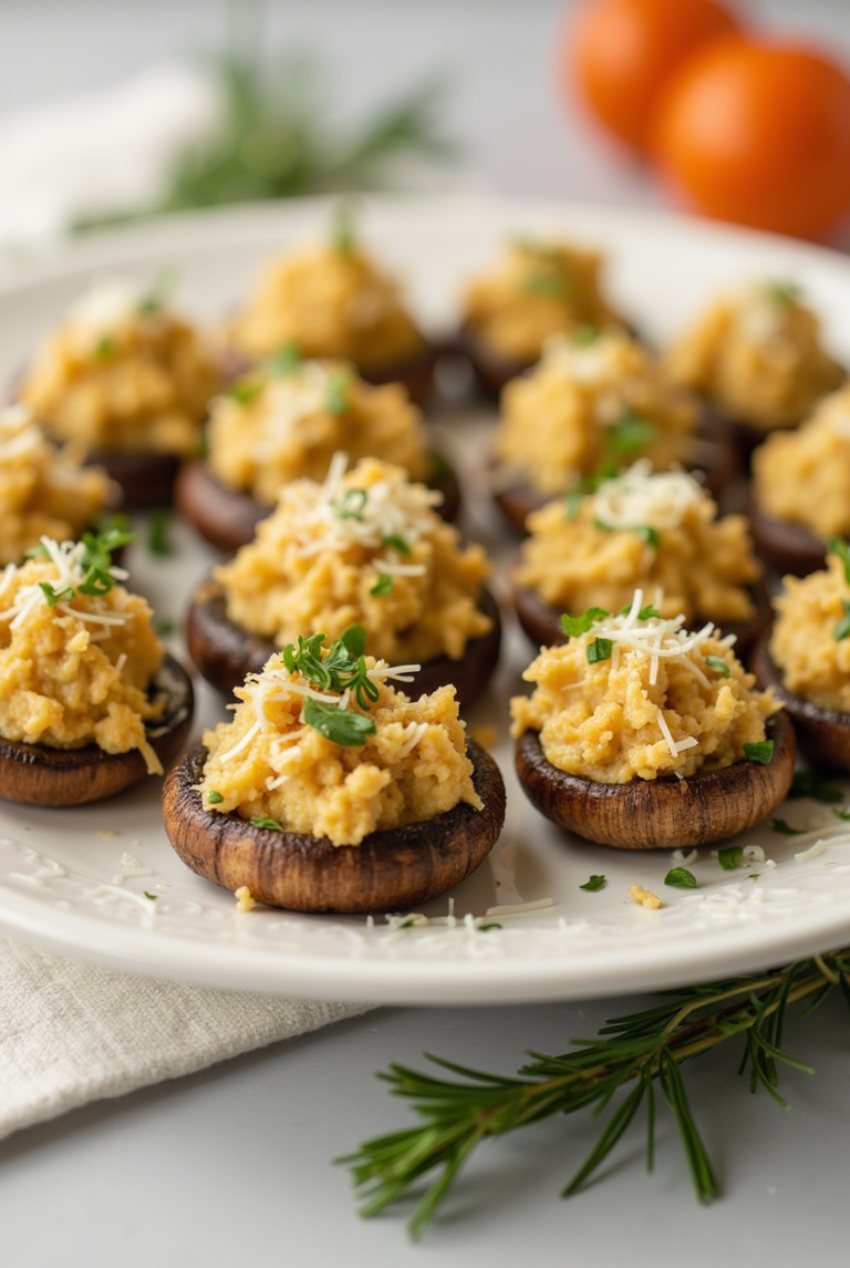 Boursin-Stuffed Mushrooms