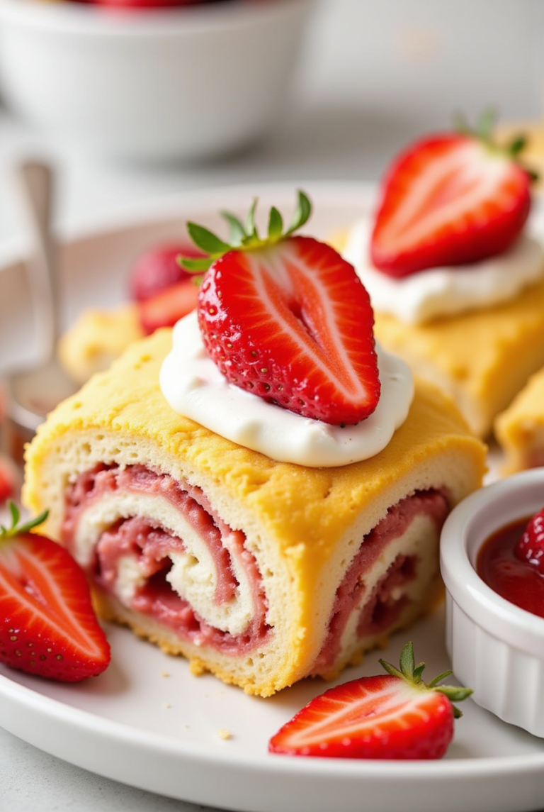 Strawberry Cheesecake Cinnabon Rolls