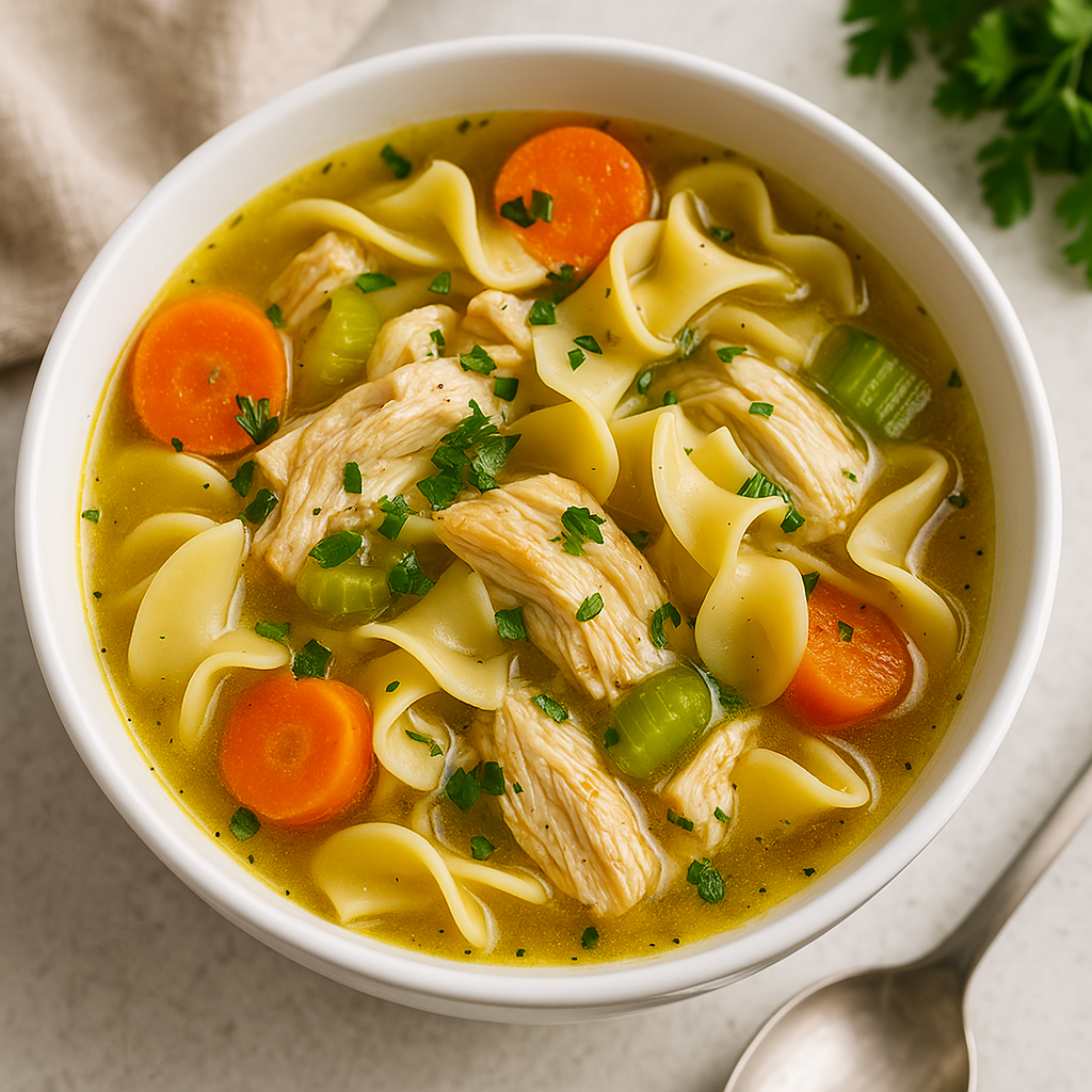 Slow Cooker Chicken Noodle