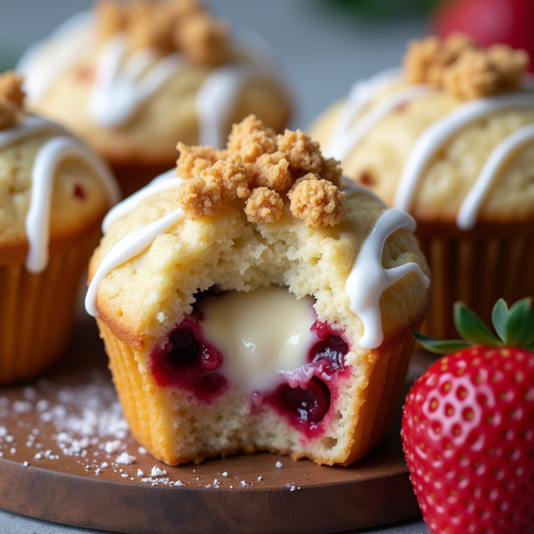 Strawberry Cream Cheese Muffins