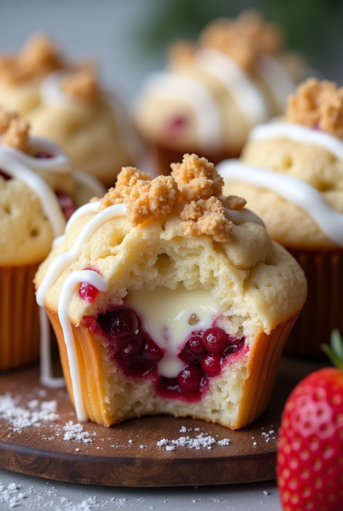Strawberry Cream Cheese Muffins