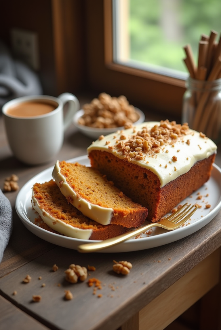 Carrot Cake Loaf with Cream Cheese Frosting 01
