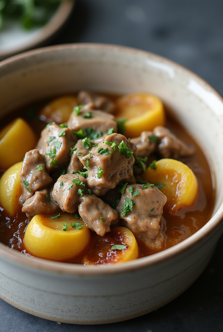 Crockpot Loaded Steak and Potato Bake