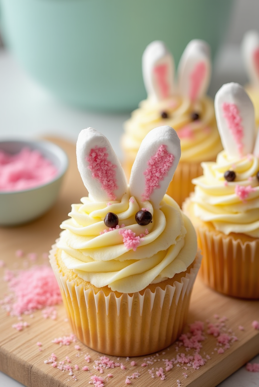 Easter Bunny Cupcakes