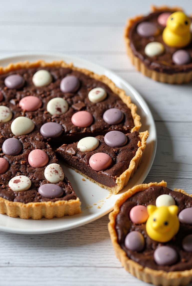 How to Make Easter Dessert Chocolate Egg Tart Easily