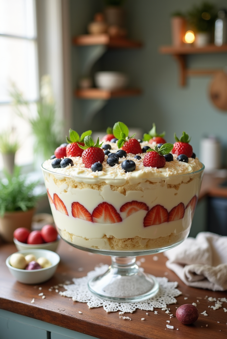 Easy No-Bake Easter Trifle Dessert