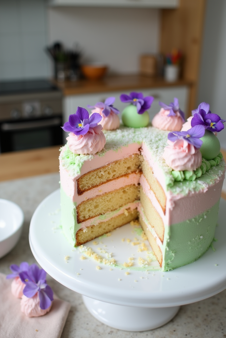 Vegan Easter Egg Cake