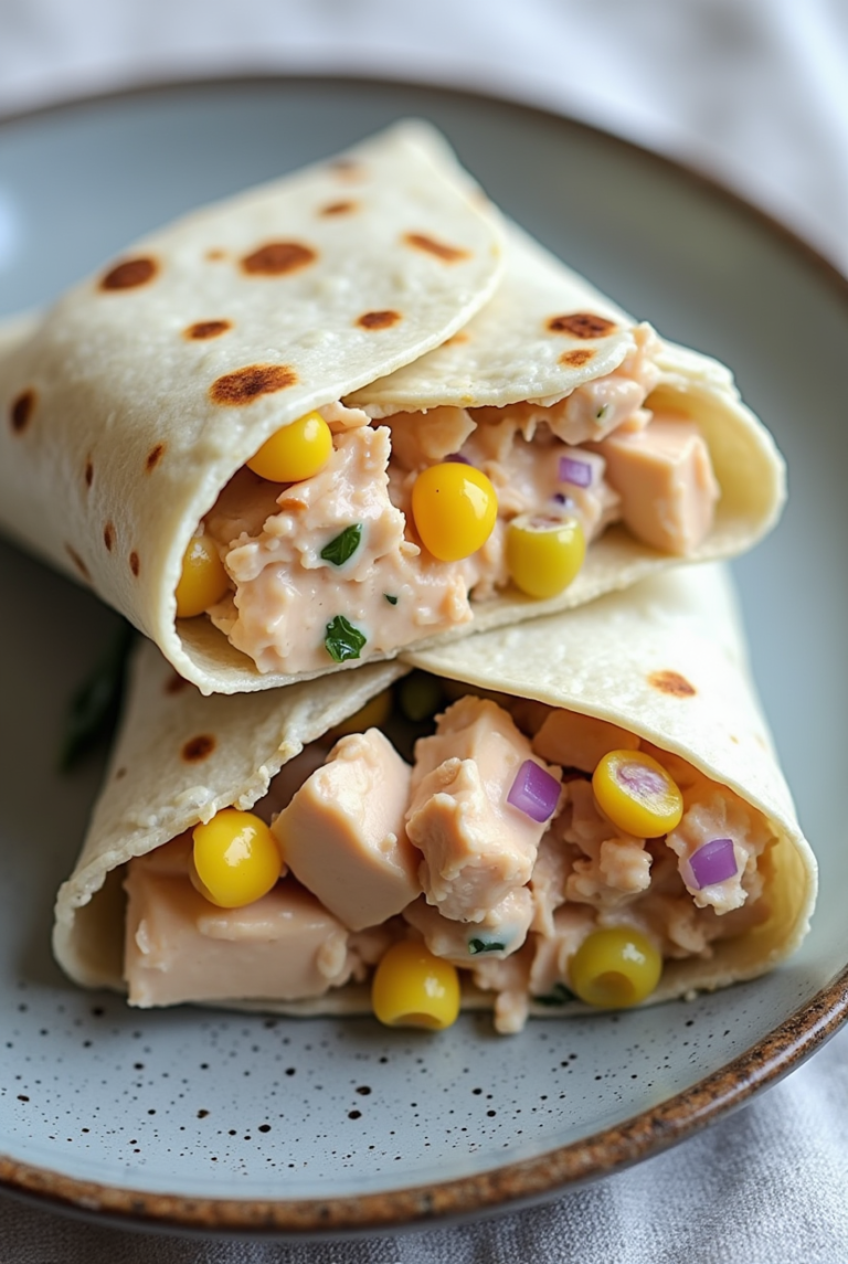 Healthy Tuna Melt Wrap