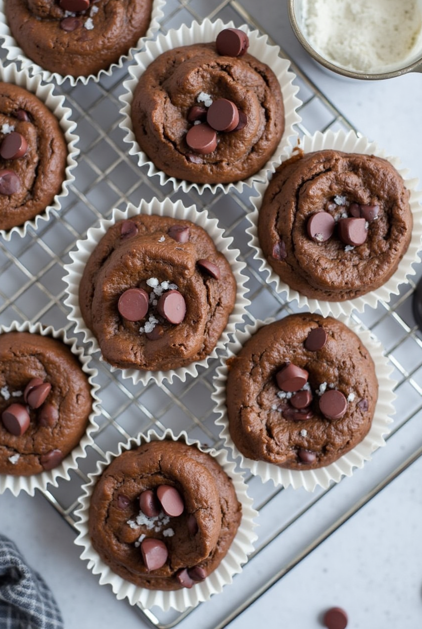 Chocolate Spinach Muffins