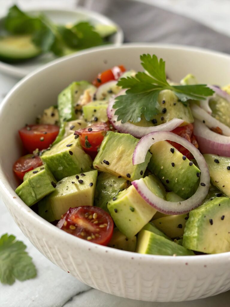 Cucumber and Avocado Salad
