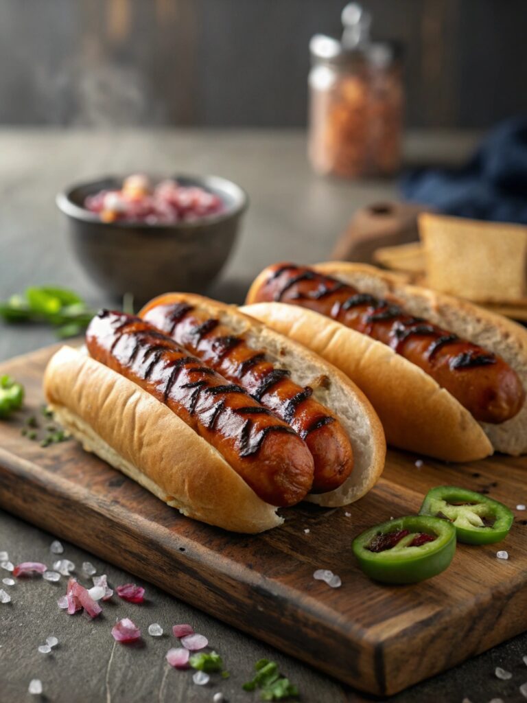 BBQ-Glazed Hot Dogs