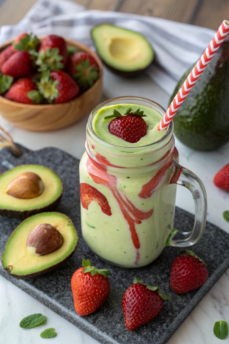 Avocado Strawberry Smoothie