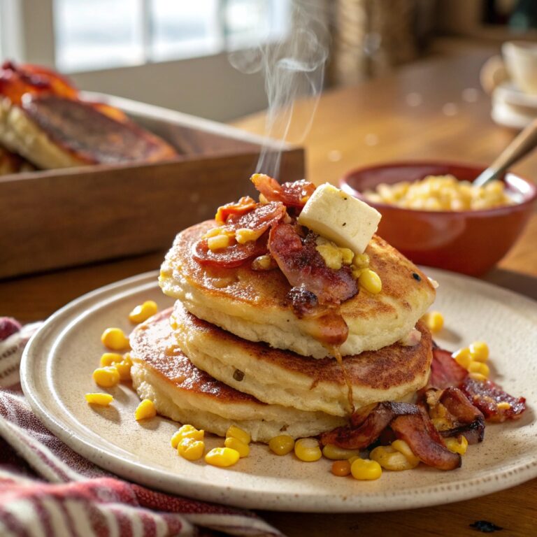 Bacon and Corn Griddle Cakes