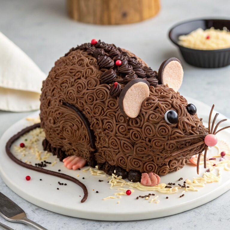 Rat-Shaped Cake