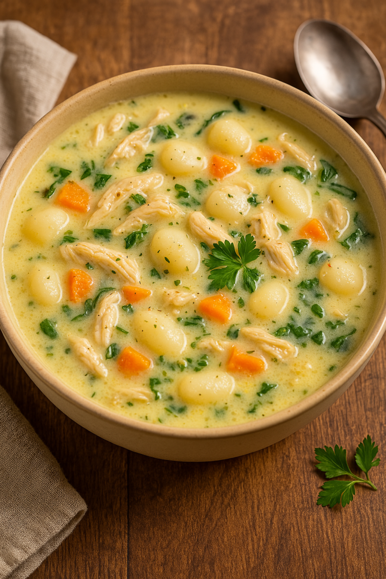 Creamy Chicken Gnocchi Soup