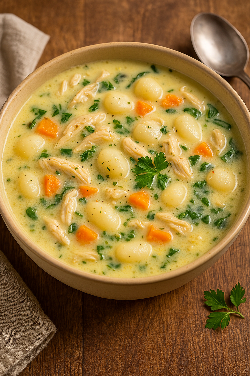 Creamy Chicken Gnocchi Soup