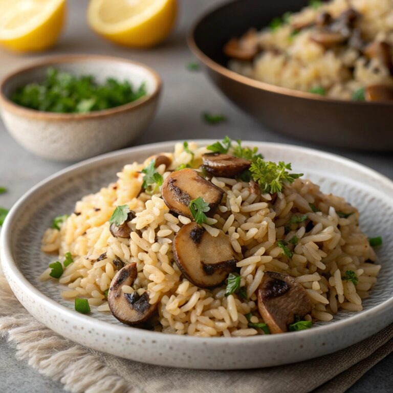 Mushroom Rice Pilaf