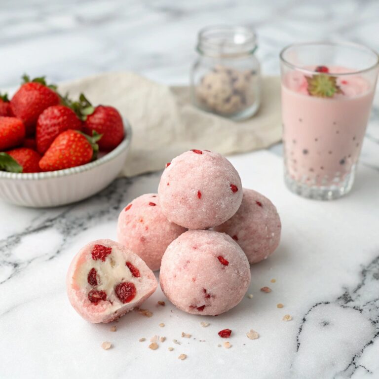 Strawberry Cheesecake Protein Balls