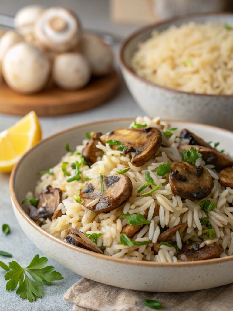 Mushroom Rice Pilaf