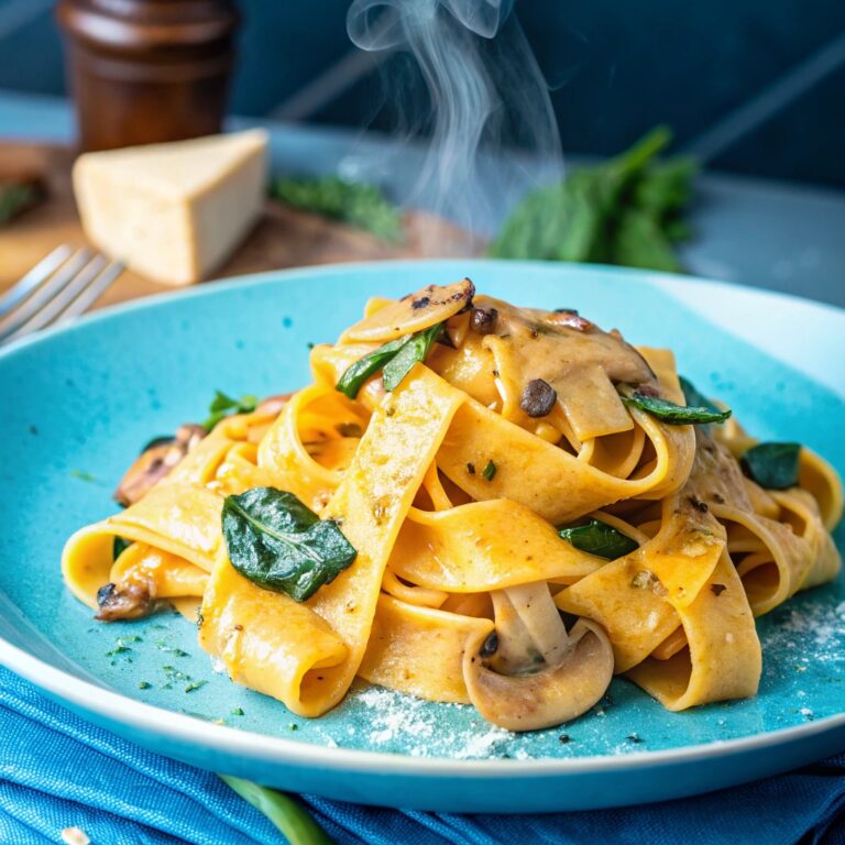 Creamy Spinach and Mushroom Pasta Rustiche Recipes
