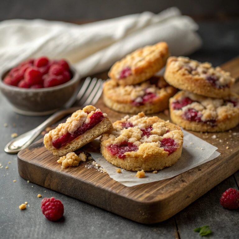 Raspberry Crumble Cookies