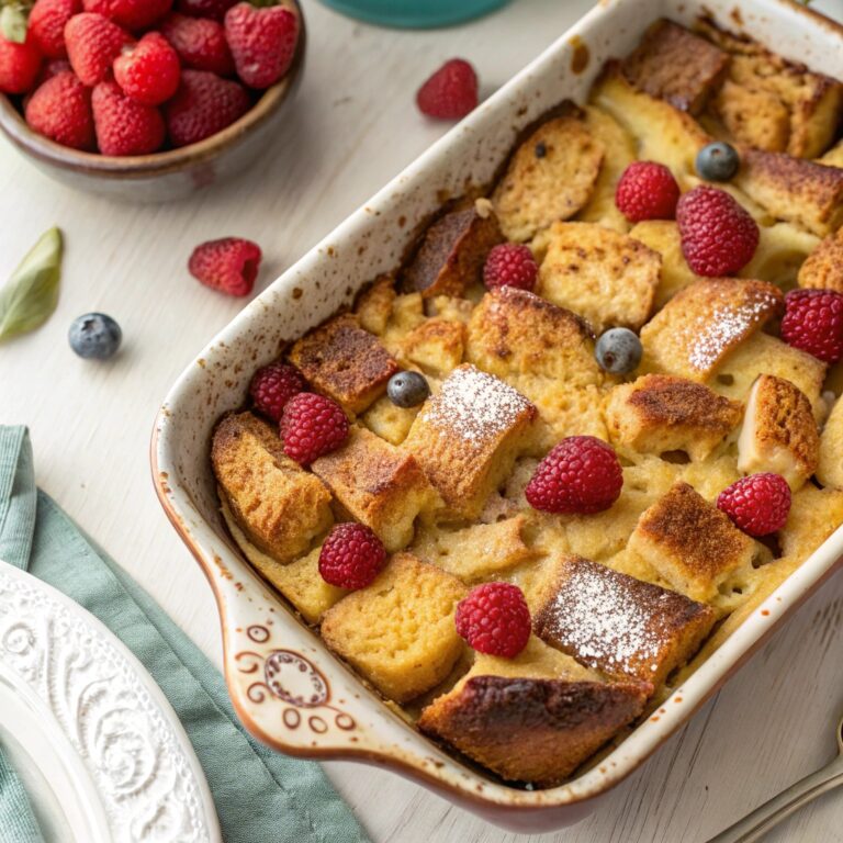 Elevate your Easter brunch with our French Toast Bread Pudding recipe! Discover how to create this make-ahead crowd-pleaser with simple ingredients and expert tips for a memorable holiday feast.