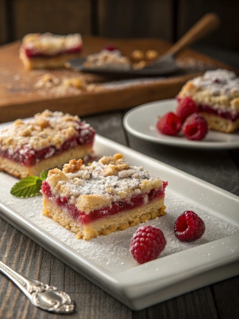 Raspberry Streusel Bars