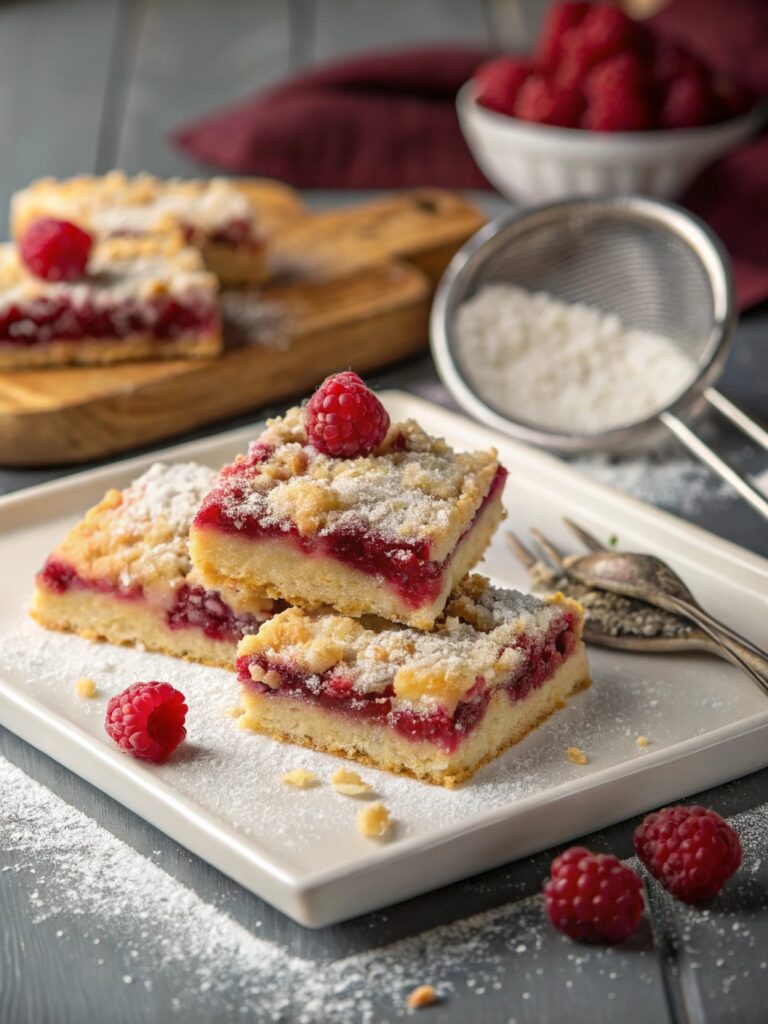Raspberry Streusel Bars