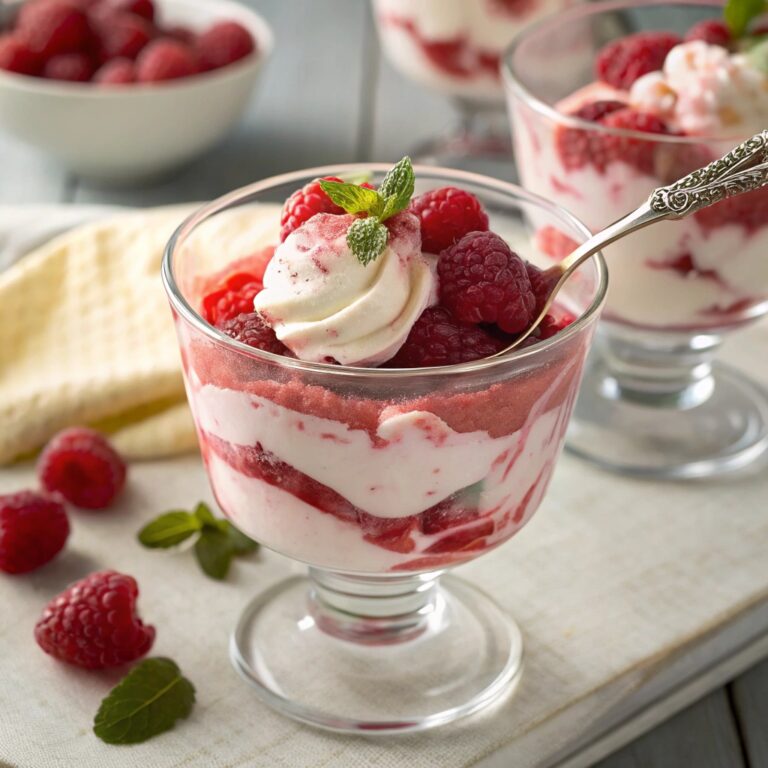 Raspberry Rhubarb Fool