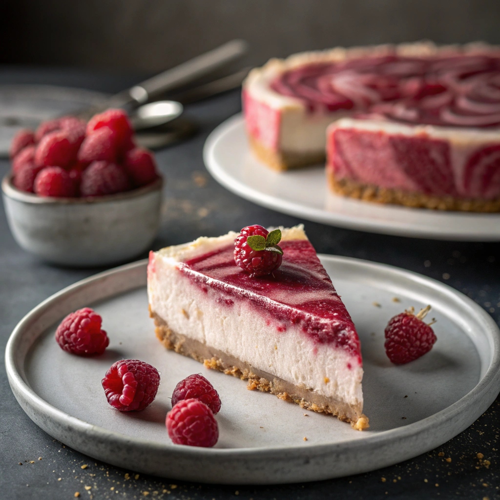 No Bake Raspberry Cheesecake
