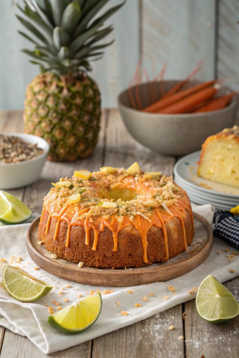 Hawaiian Carrot Pineapple Cake Recipe: A Tropical Dessert Ready in 45 Minutes