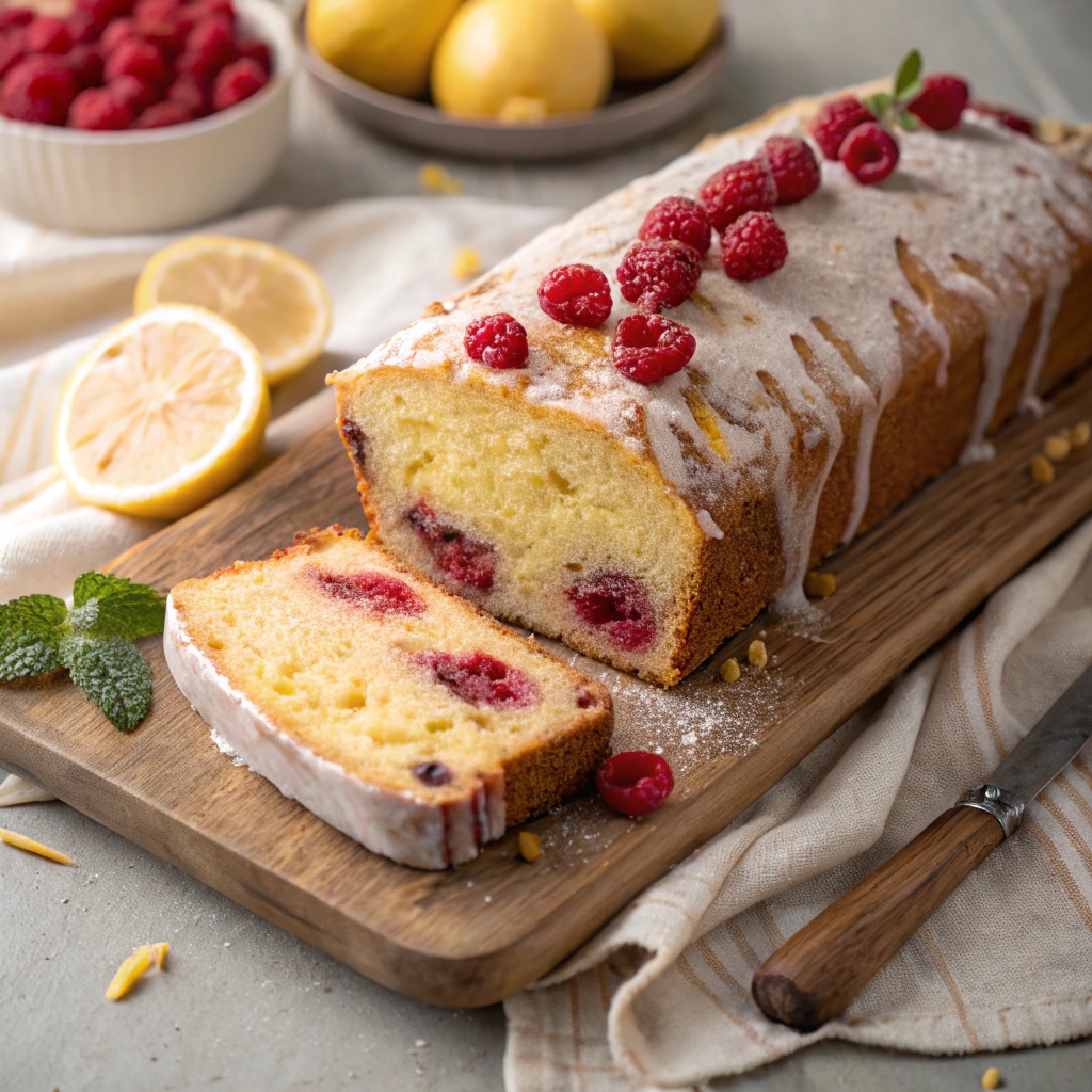 Raspberry Lemon Loaf Cake