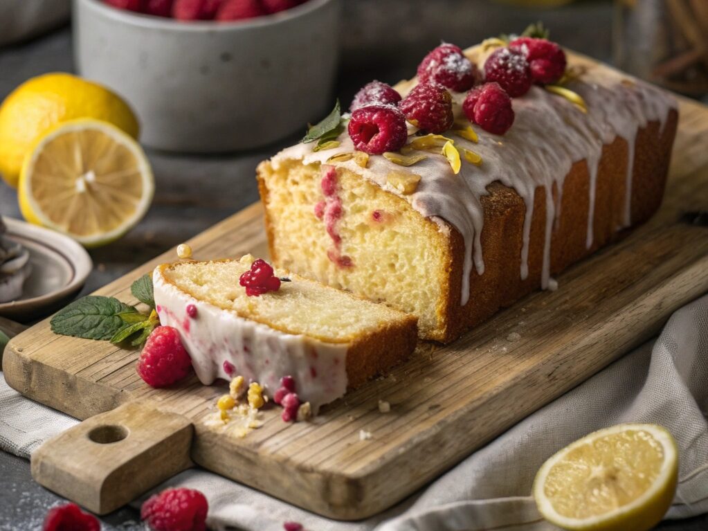 Raspberry Lemon Loaf Cake