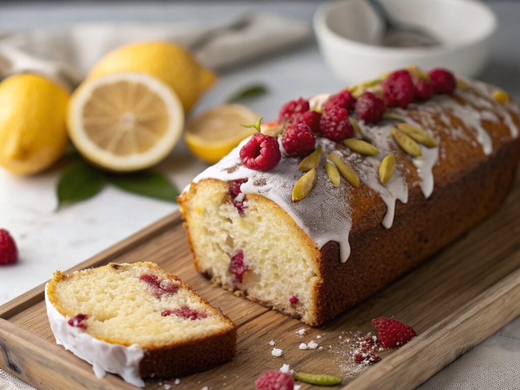 Raspberry Lemon Loaf Cake