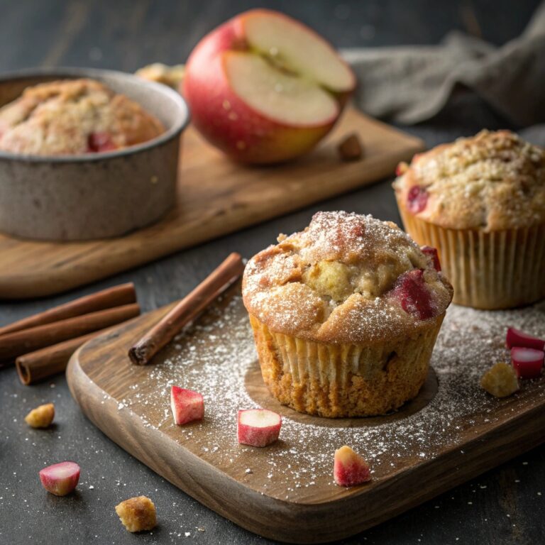 Rhubarb Apple Muffins