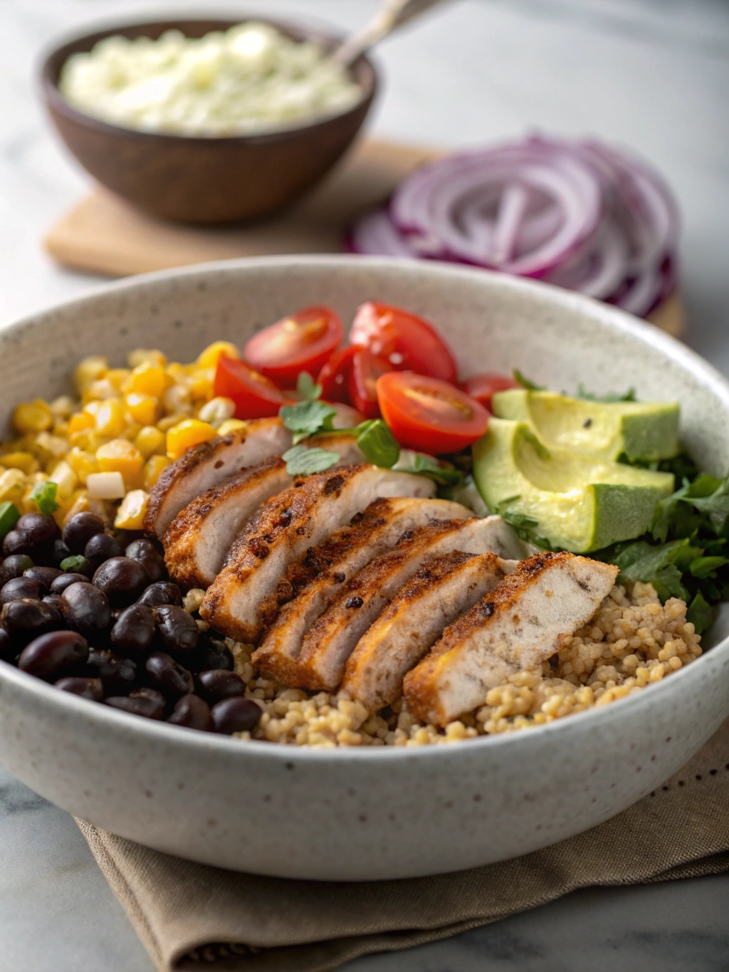 Southwest Chicken Grain Bowls