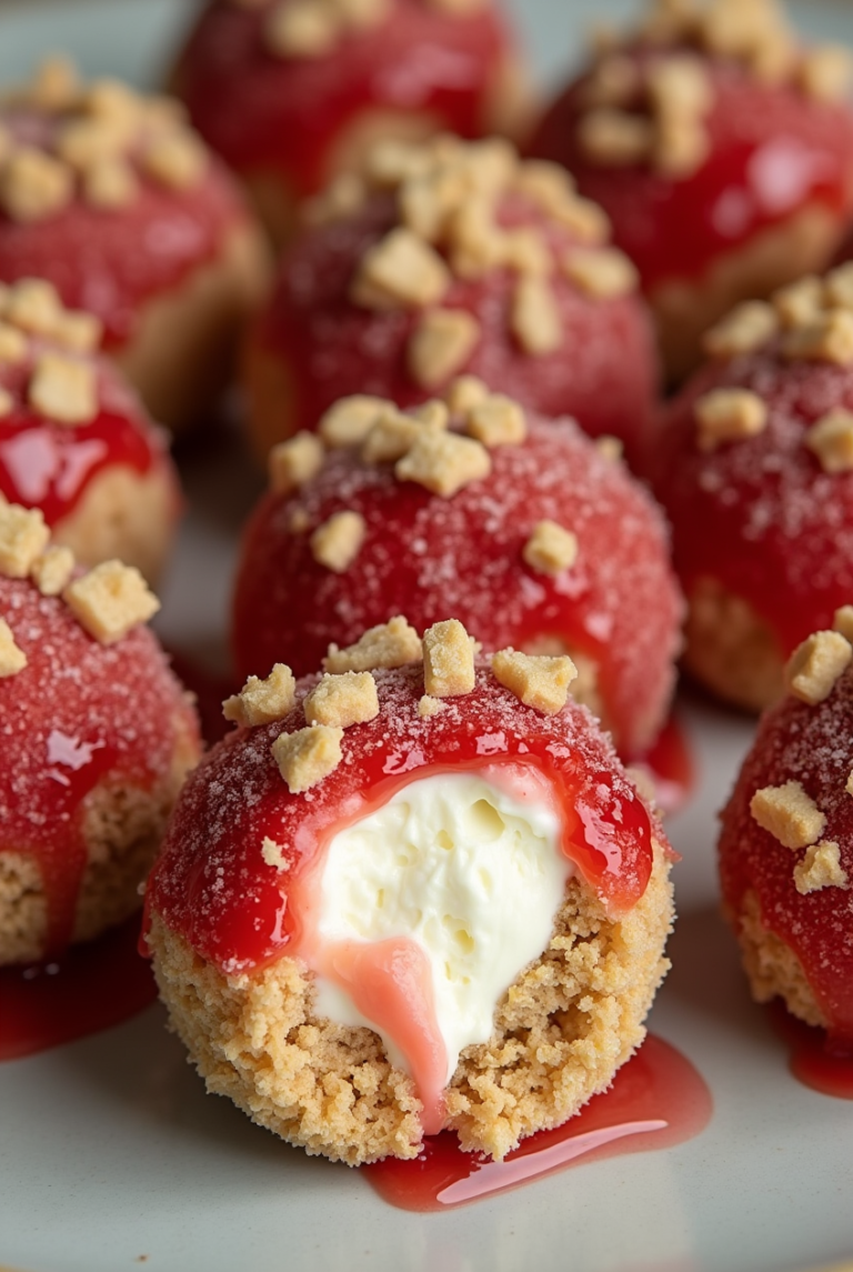 Strawberry Cheesecake Crunch Bites