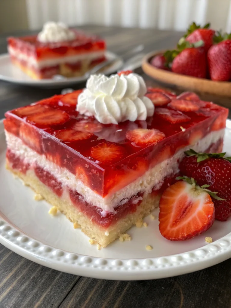 Strawberry Jello Cake
