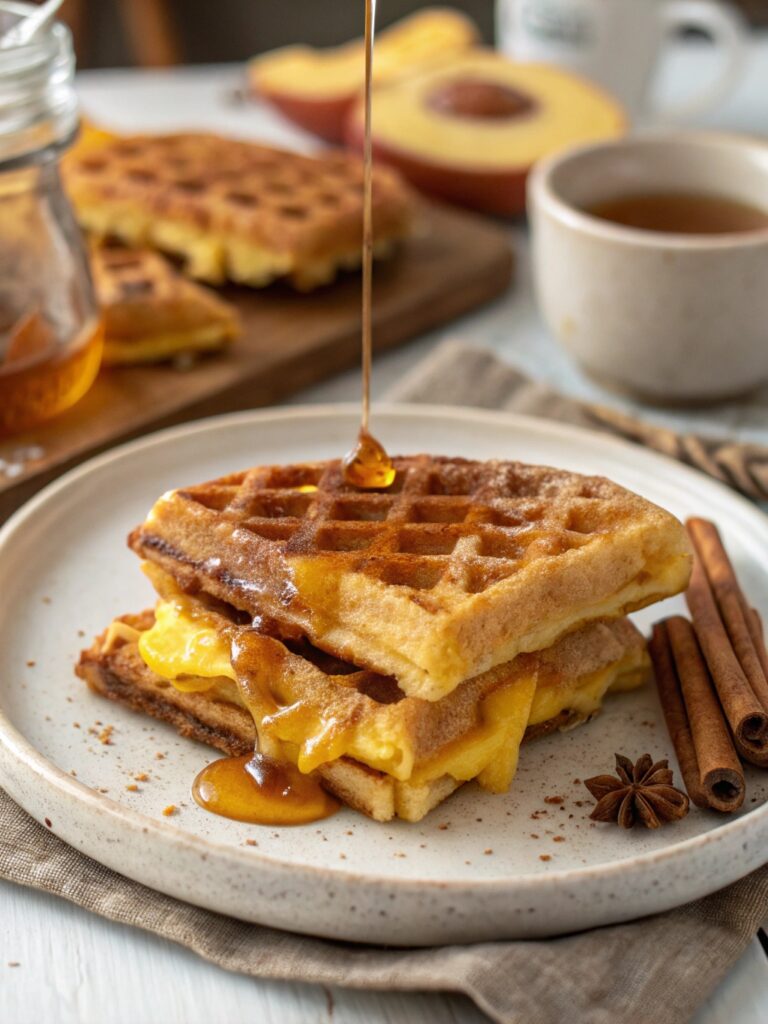 Sweet Frozen Waffle Grilled