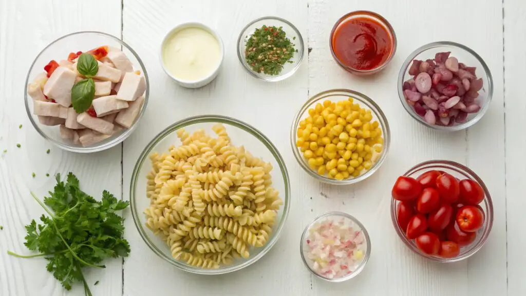 Chicken and Corn Pasta Salad