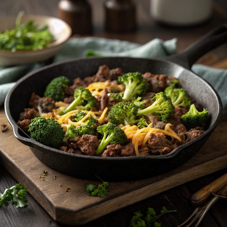 Hamburger Broccoli Skillet