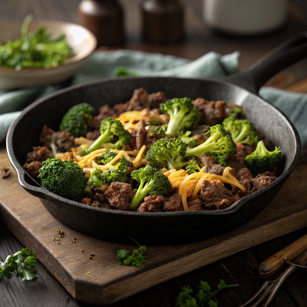 Hamburger Broccoli Skillet