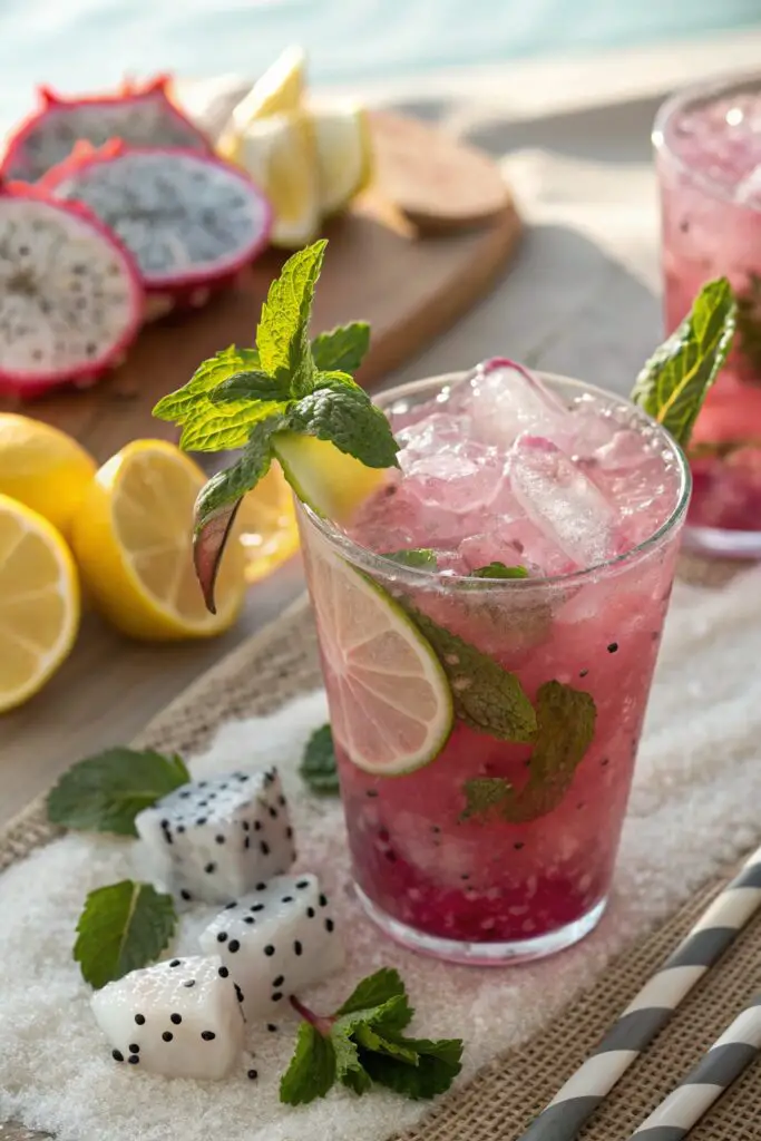 Pink Lemonade Dragon Mojito