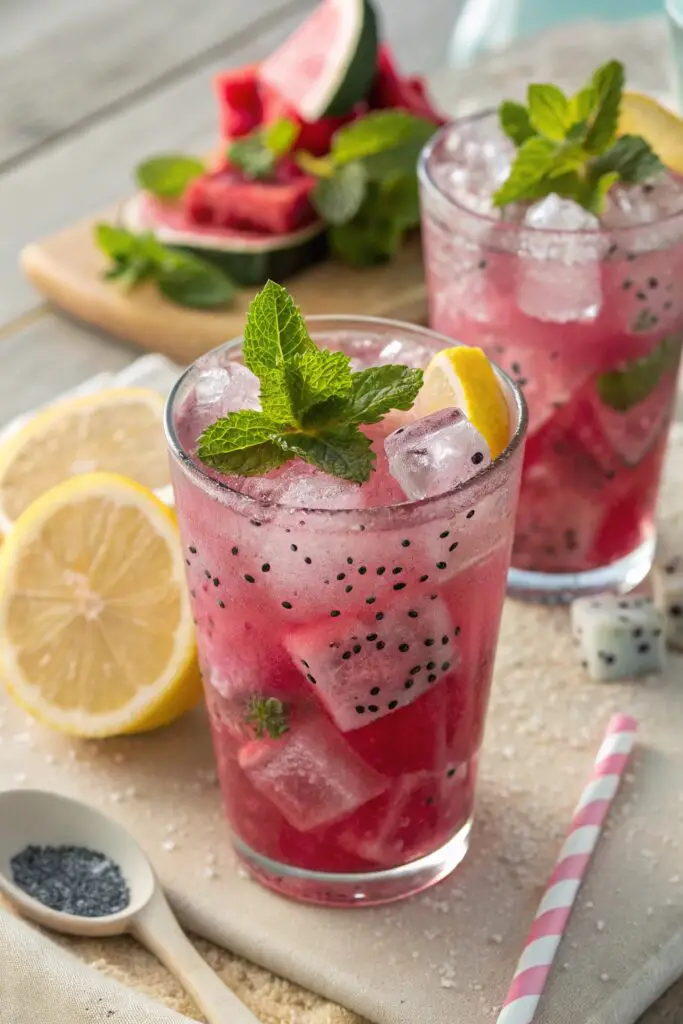 Pink Lemonade Dragon Mojito