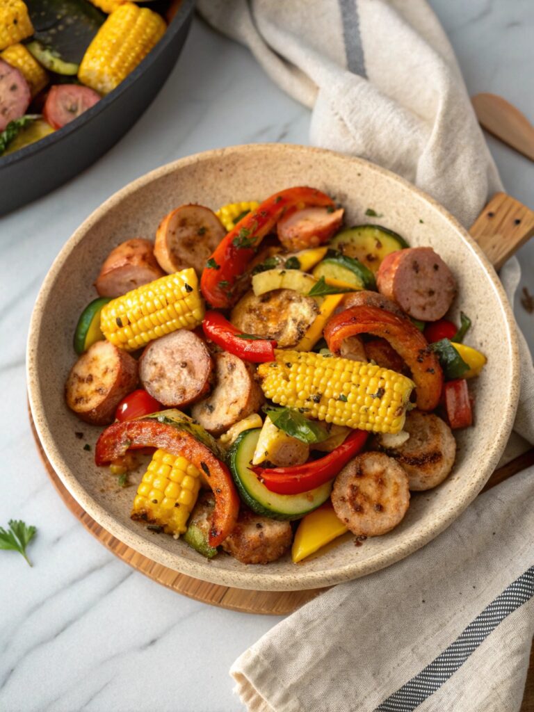 Sausage and Veggies Skillet