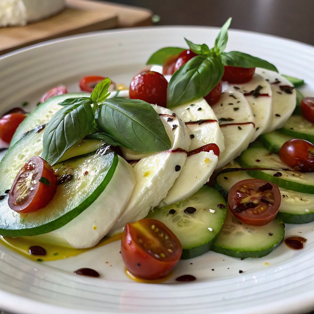 Cucumber Caprese Salad