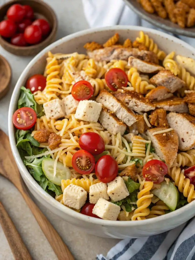 BBQ Chicken Ranch Pasta Salad