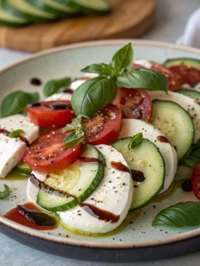 Cucumber Caprese Salad