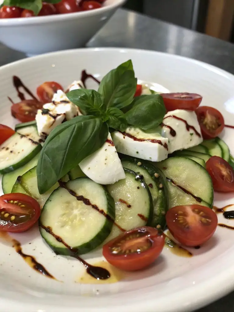 Cucumber Caprese Salad