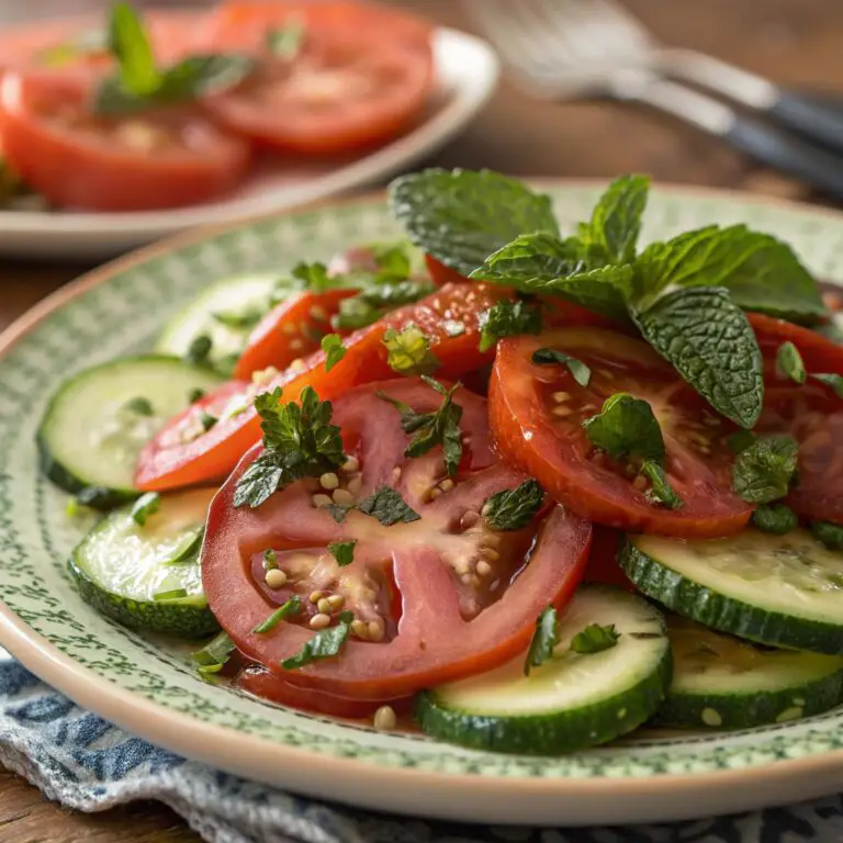 Moroccan Tomato Cucumber Salad